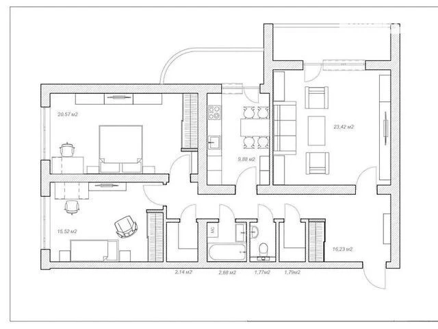 Sale of 4-room apartment 100 sq. m on 6A Staronavodnytska Street • I
