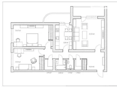 Sale of 4-room apartment 100 sq. m on 6A Staronavodnytska Street • I
