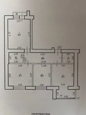Здана трикімнатна квартира 77 м2 Газ Єоселя Євідновлення Вау