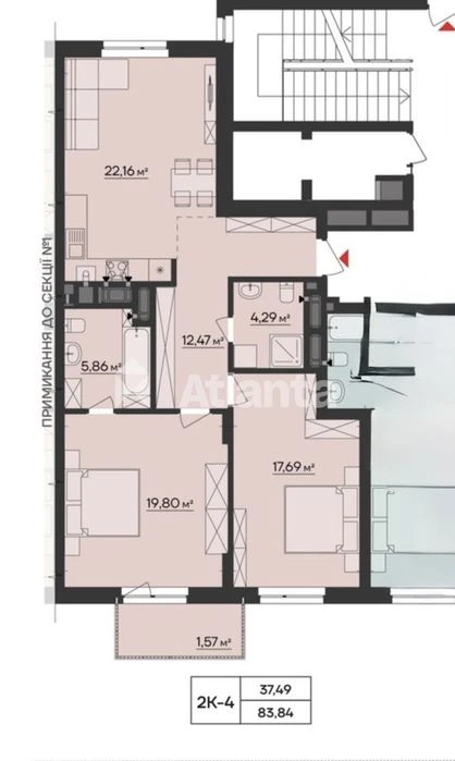 Продаж 2 кім квартир здача 28 й рік (розтермінування)