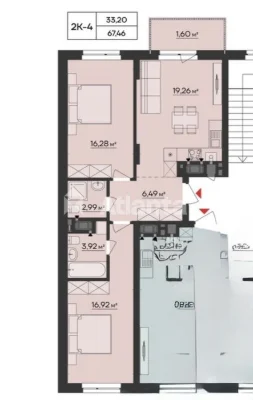 Продаж 2 кім квартир здача 28 й рік (розтермінування)