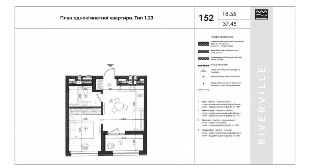 Продаж 1 кімнатної квартири в новобудові!
