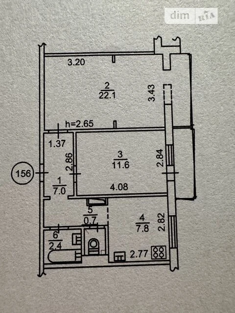 Продаж 2к квартири 53.8 кв. м на вул. Рональда Рейгана 30 •
