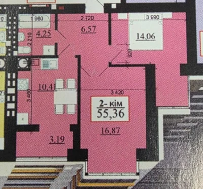 Продаж 2к квартири(сирець) 55,36м2 у ЖК Липки-2_VD