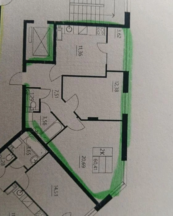 Продаж 2к квартири, 60 кв.м, вул. Чернівецька