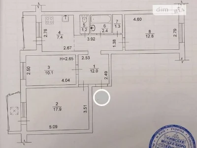 Продаж 3к квартири 70 кв. м на вул. Костянтина Данькевича 1/