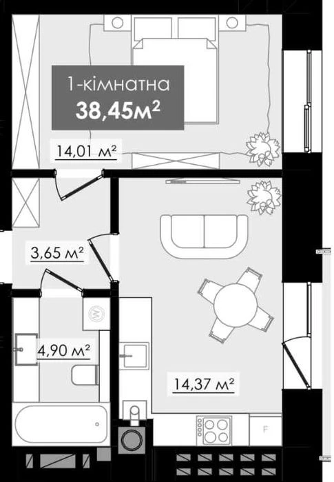 1к ЖК Міленіум Millenium River Club ОЗЕРО ПАРК БАМ Набережна