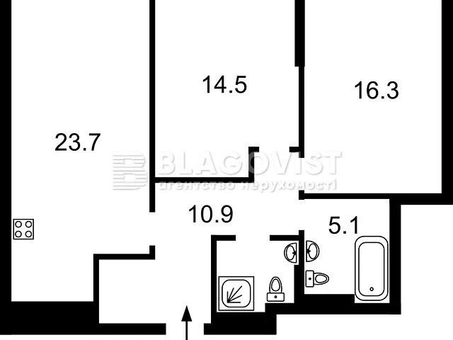 Продаж 2к квартири 74 кв. м на вул. Миколи Пимоненка 19 • ID