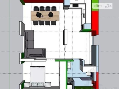 Продаж 2к квартири 65 кв. м на наб. Дніпровська 18А • ID 347