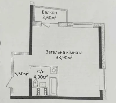 ЖК Четыре Сезона, евродвушка 45,6м. пр. Шевченко. ЕС
