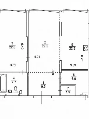 Продаж 2к квартири 98 кв. м на вул. Новокодацька 14 • ID 347