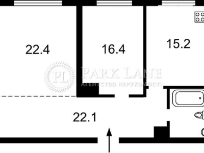 Продаж 2к квартири 90 кв. м на вул. Борщагівська 206 • ID 34