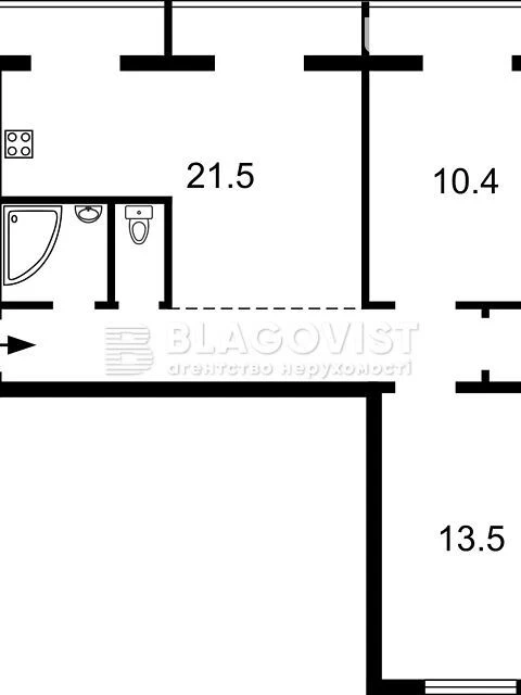 Продаж 3к квартири 60 кв. м на вул. Березняківська 4 • ID 34