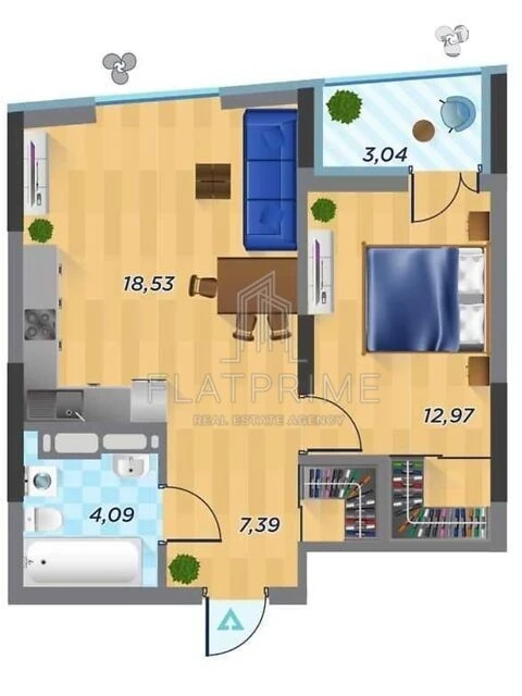 Продаж 1к квартири 46 кв. м на вул. Шолуденка 30 • ID 347920