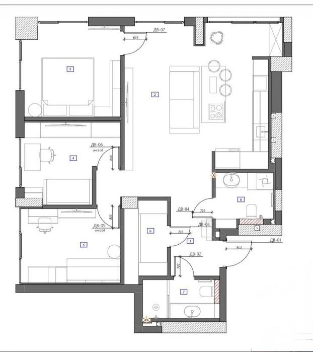 I am selling a 3-room apartment in the Geneva residential complex.