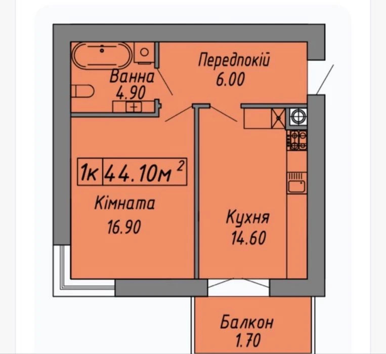 Продаж 1-км кв, ЖК Скандинавія