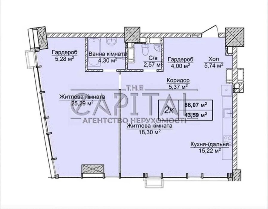 Продаж квартири 86м2 в ЖК «Новопечерські Липки» 8 черга 6 бу