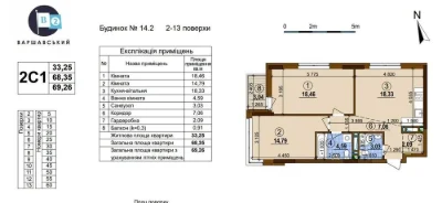 Продаж двокімнатна квартира Київ, Подільський район, ЖК Варш