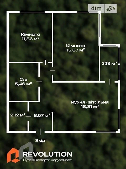 Продаж 2к квартири 65.24 кв. м на вул. Родини Крістерів 14 •