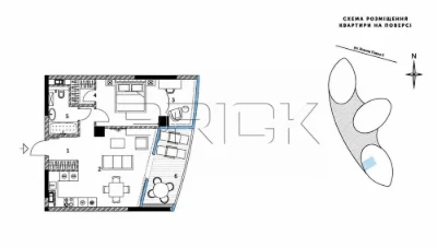 Продаж 1к квартири, ЖК Taryan Towers, 62 м2, вул. Іоанна Пав