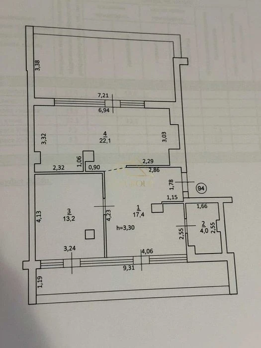 Продаж пентхауса з частковим ремонтом в ЖК Park Residence