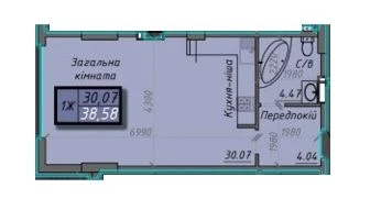 Продам 1 комн квартиру в ЖК Айсберг 2