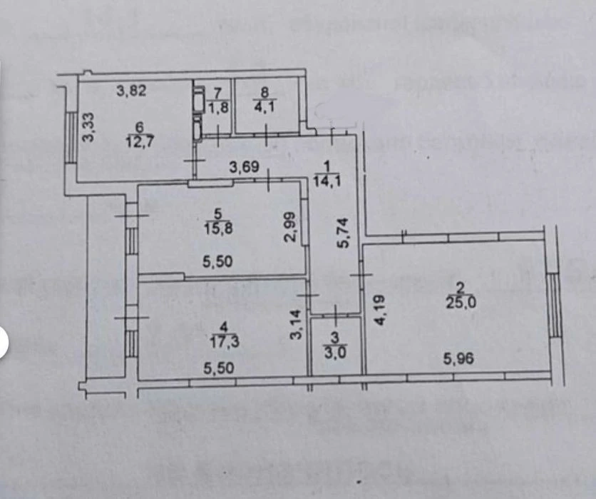 3-room apartment for sale, Kyrylo-Mefodivskaya 2, new building