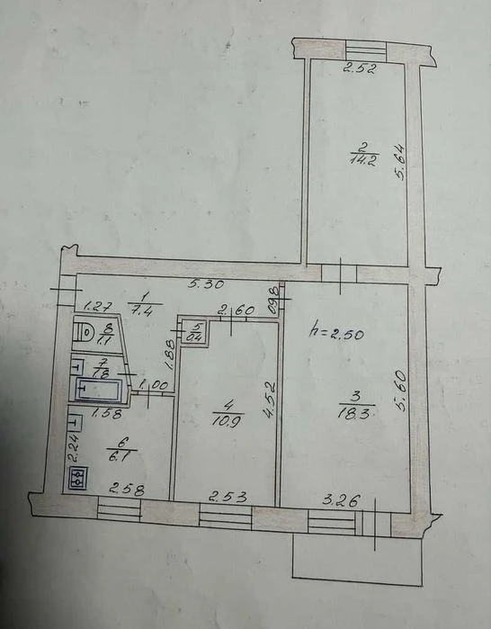 Продається 3 кімнатна квартира р-н Південний захід