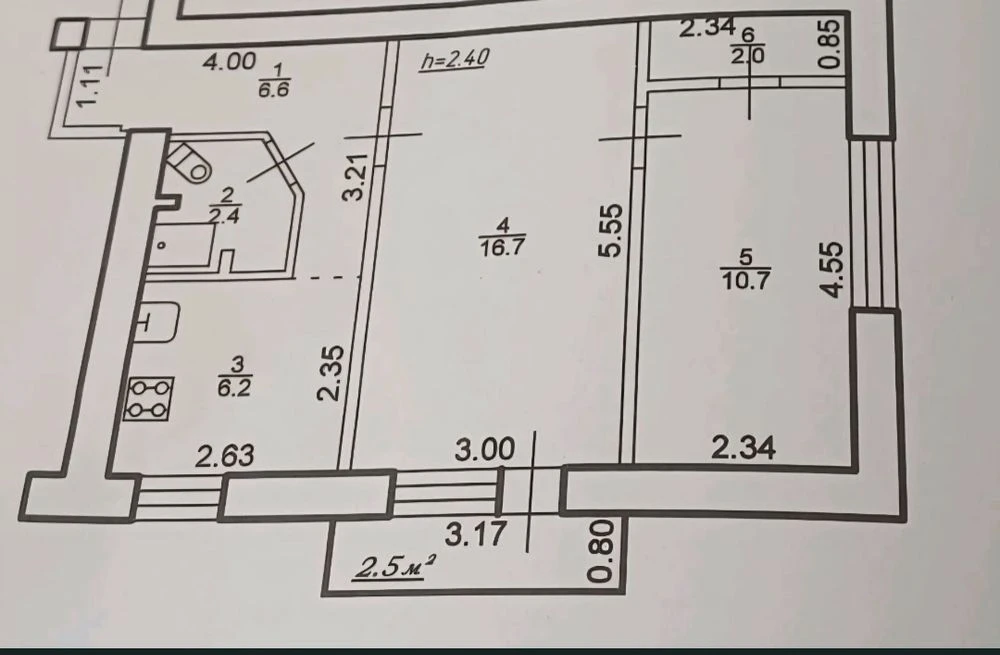 Продаж 2-кімнатної квартири на вул. Коновальця, 207