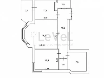 Продаж 2к квартири 67.9 кв. м на вул. Градинська 3 • ID 3480