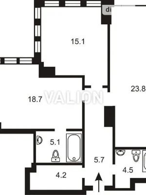 Продаж 2к квартири 84 кв. м на вул. Антоновича 136-138 • ID
