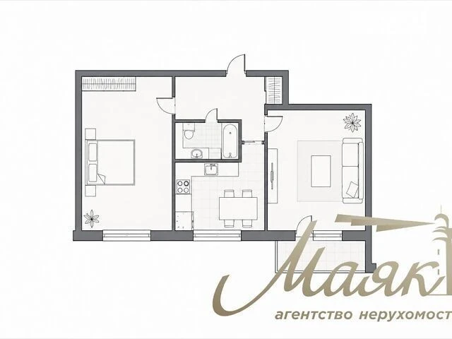 Продаж 2к квартири 59.1 кв. м на вул. Генерала Алмазова 14 •