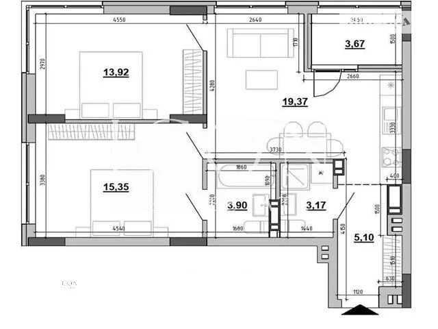 Продаж 2к квартири 64.49 кв. м на вул. Клеманська 3 • ID 348