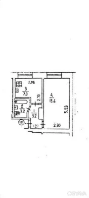 1-комнатная квартира, 30 кв.м