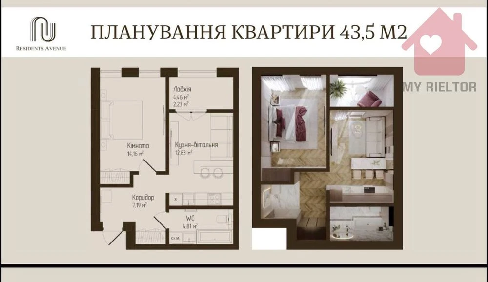 Продаж квартири ЖК Residents Avenue