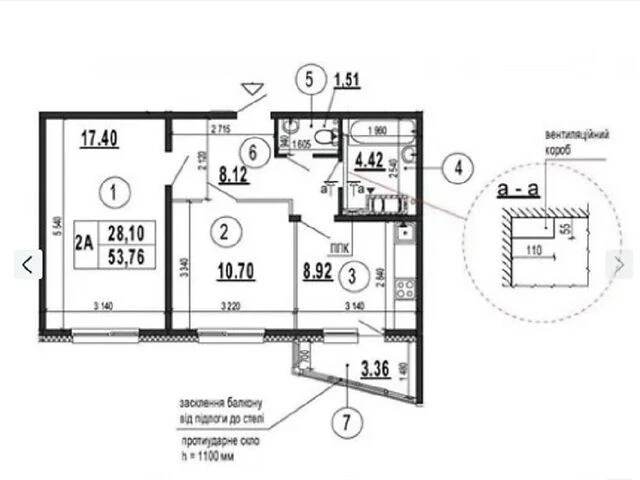 Продаж 2к квартири 54 кв. м на вул. Бориса Гмирі 22Б • ID 34