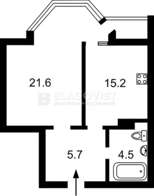 Продаж 1 кім квартири, вул. Волинська 9А, площа Космонавтів.