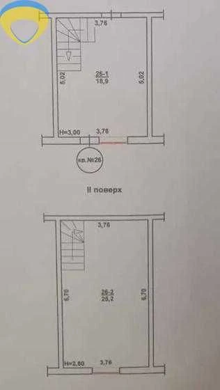 Продам двоповерховий таунхаус із власним подвір'ям | 44 м² |