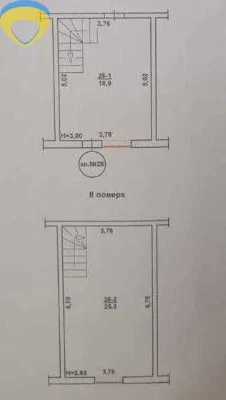Продам двоповерховий таунхаус із власним подвір'ям | 44 м² |