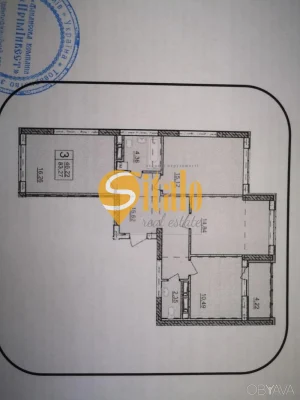 3-комнатная квартира, 83.27 кв.м