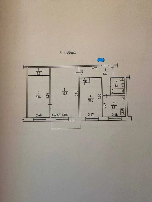 Продаж 3 кім. квартири вул. С. Кішки район "Зеленої".