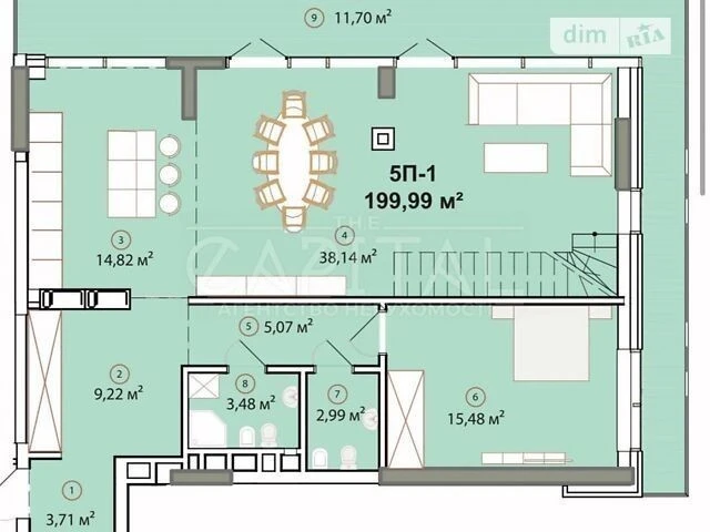 Sale of 3-room apartment 200 sq. m on Zvirynetska Street 72 • ID 346