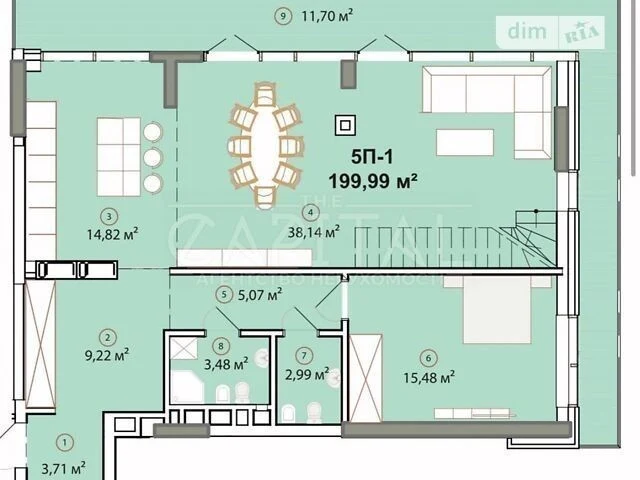 Sale of 3-room apartment 200 sq. m on Zvirynetska Street 72 • ID 346