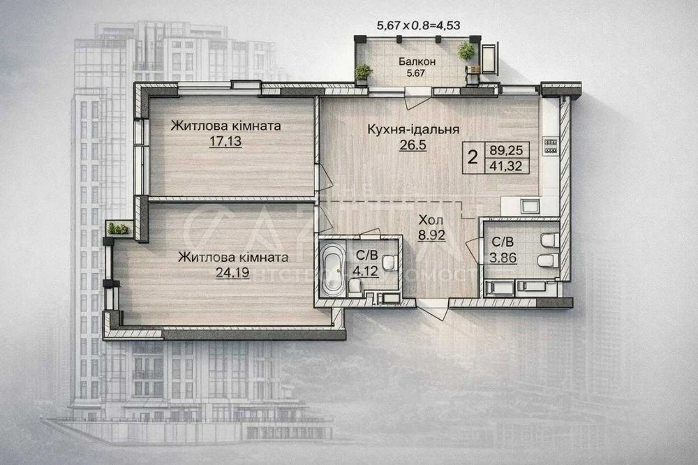 Продаж 3х кімнатної квартири ЖК Новопечерські Липки Бульвар