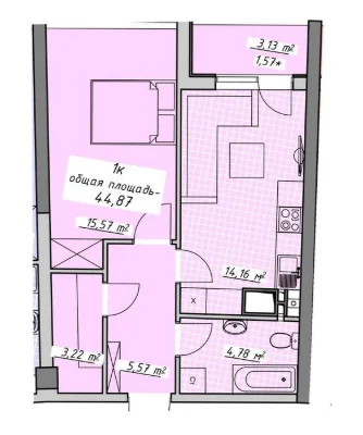 Квартира в ЖК Атмосфера, 7 сек. 19 этаж. Море как на ладони!