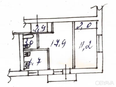 2-room apartment, Tampere Street, 1/22,