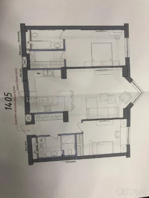 3-комнатная квартира, 100 м.кв.