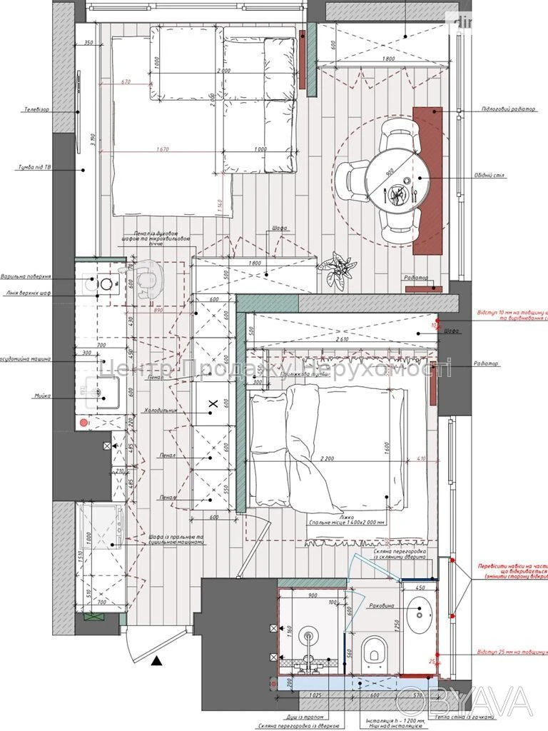 1-комнатная квартира, 40 м.кв.