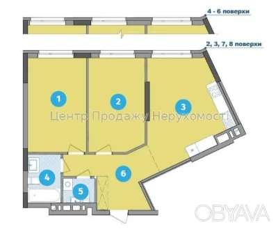 2-комнатная квартира, 71 м.кв.