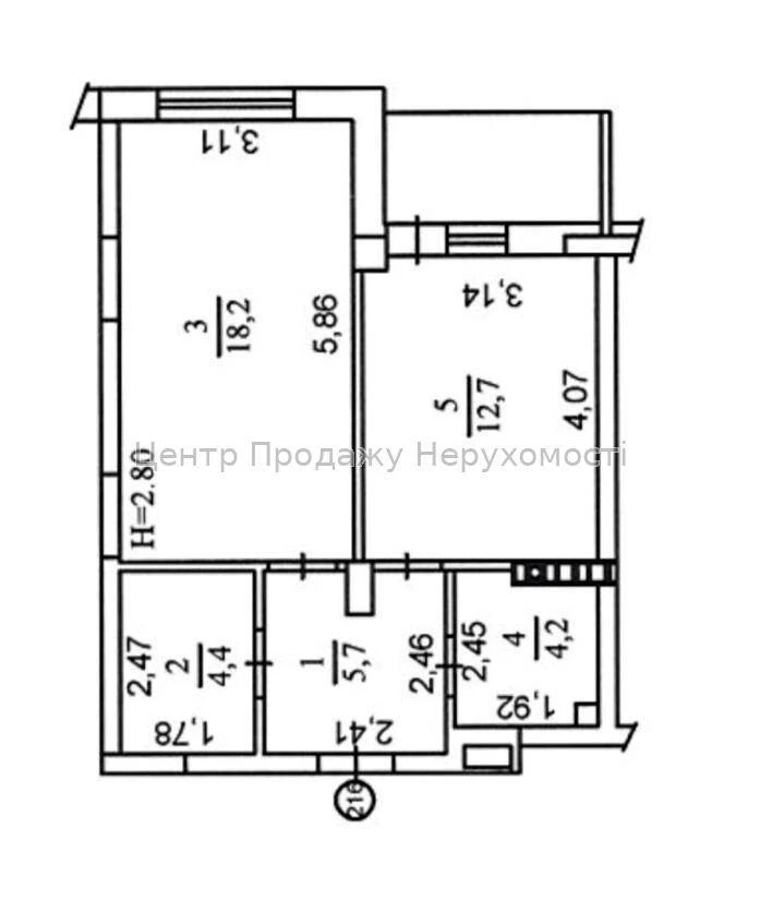 Продаж 1-кімн. квартири, 2/9 пов, 47м² в ЖК «Rybalsky», Київ